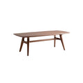 Elegante houten eettafel met moderne design en stijlvolle afwerking**